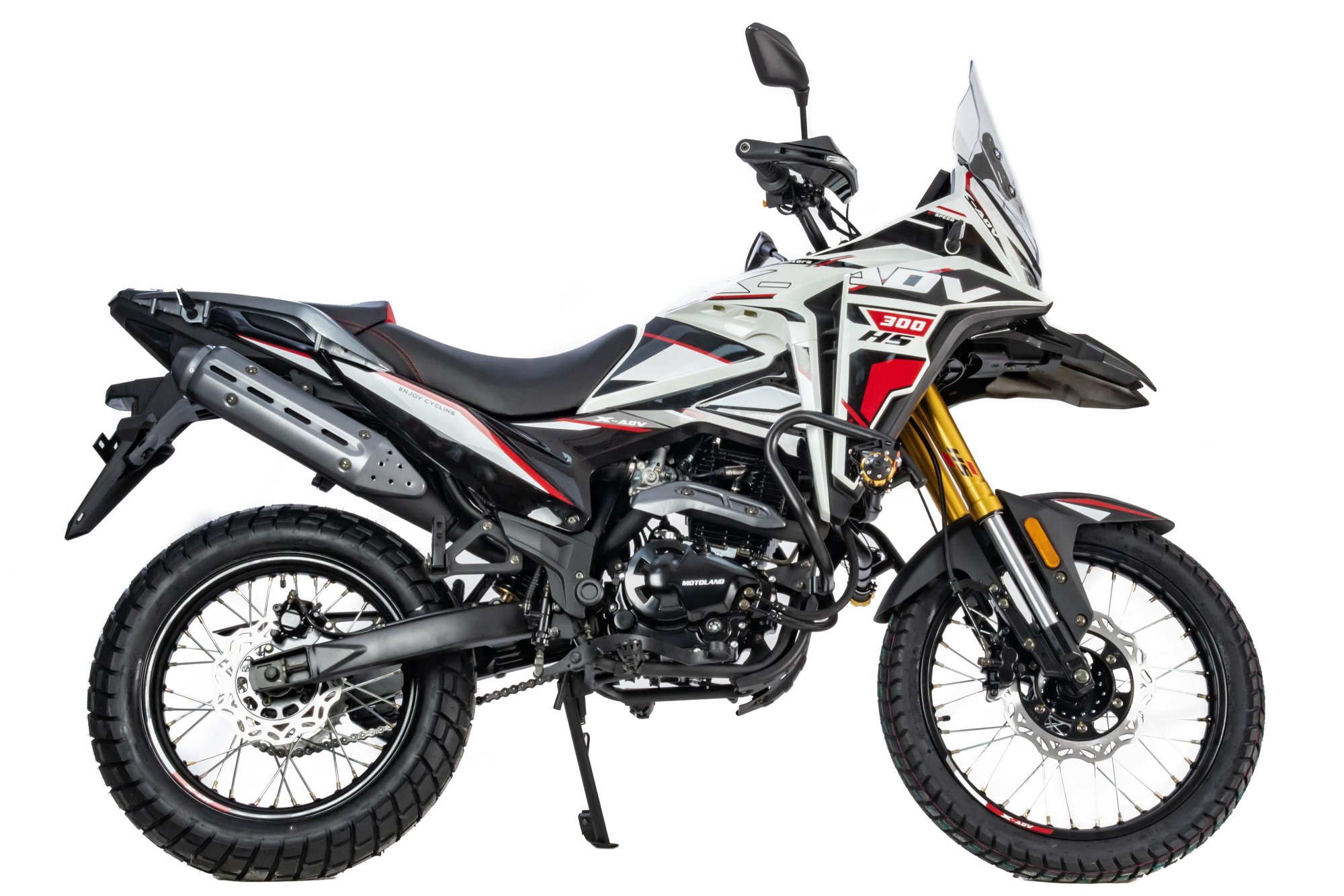Мотоцикл Кросс 300 ENDURO GARET 19/17 белый